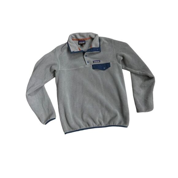 Patagonia Synchilla Snap T Fleece Pullover Jacket Gray Men's Small - Picture 1 of 6